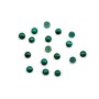 Cabochon malachite rond 3mm  x 2pcs
