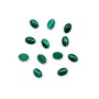 Cabochon malachite oval 4x6mm  x 2pc