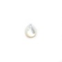 Cabochon goutte 6x8mm Nacre Blanc x 2pcs