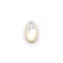 Cabochon ovale 6x9 mm Nacre Blanc x1pc