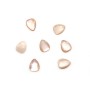 Cabochon goutte mm Nacre rose x 2pcs