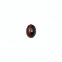 Cabochon oeil de taureau ovale 5x7mm x 4pcs