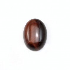 Cabochon oeil de taureau oval 10x14mm x 4pcs