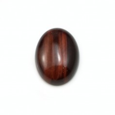 Cabochon oeil de taureau ovale 12x16mm x 2pcs
