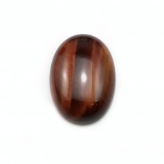 Cabochon oeil de taureau ovale 13x18mm x 2pcs