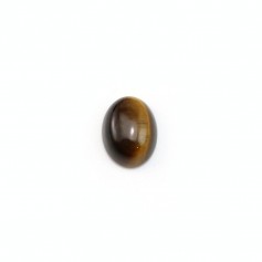 Cabochon d'oeil de tigre, de forme ovale, 6 * 8mm x 4pcs
