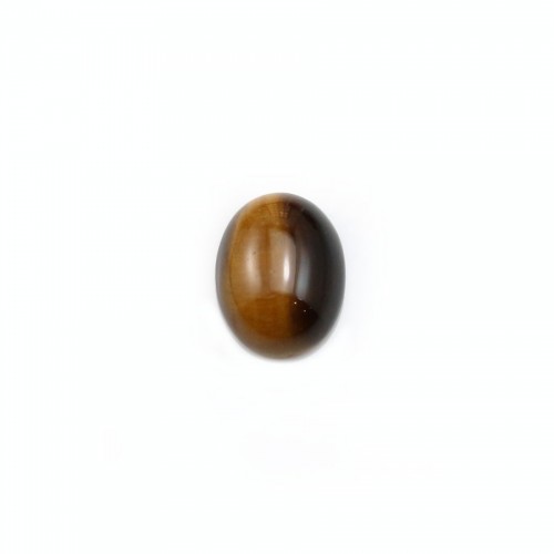 Cabochon d'oeil de tigre, de forme ovale 7 * 9mm x 4pcs