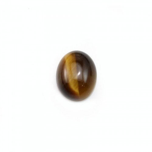Cabochon d'oeil de tigre, de forme ovale 8 * 10mm x 4pcs