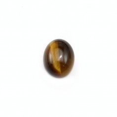 Cabochon d'oeil de tigre, de forme ovale 8 * 10mm x 4pcs
