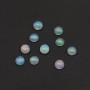 Cabochon d'opale ethiopienne, multicolore, de forme ronde, 4mm x 10pcs