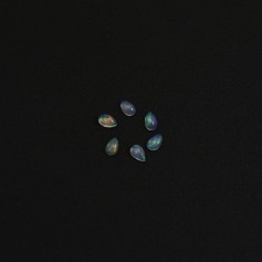 Cabochon opale ethiopian goutte 3x5mm x 1pc