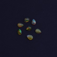 Cabochon opale ethiopian goutte 5x7mm x 1pc