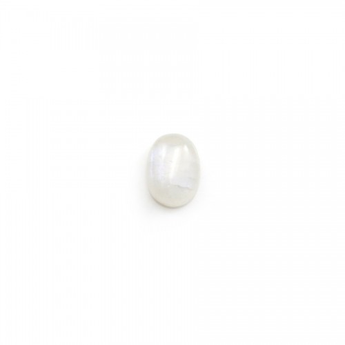 Cabochon Pierre de Lune Ovale 6x8mm x 2pcs