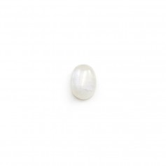 Cabochon Pierre de Lune Ovale 6x8mm x 2pcs