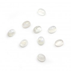 Cabochon Pierre de Lune Oval 8x10mm x 1pc