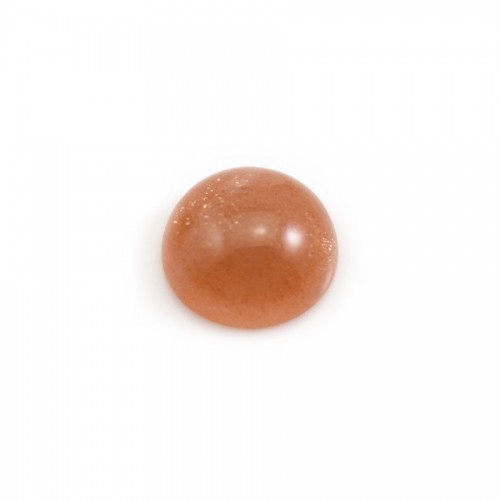 Cabochon de pierre de soleil, de forme ronde, 12mm x 1pc