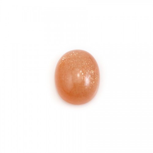 Cabochon de pierre de soleil, de forme ovale, 3x5mm x 2pcs
