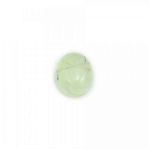 Cabochon prénite,de forme ronde 8x10mm x 1pc