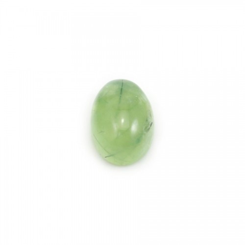 Cabochon prénite,de forme ovale 10x14mm x 1pc