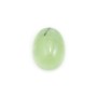 Cabochon prénite,de forme ovale 12x16mm x 1pc