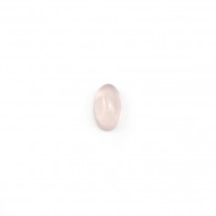 Cabochon Quartz Rose oval-plat 3x5mm x 4pcs