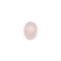 Cabochon Quartz Rose ovale 6x8mm x 10pcs