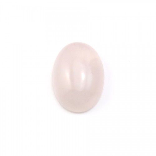 Cabochon Rose Quartz Oval 10x14mm x 1pc