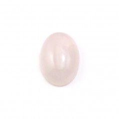 Cabochon Quartz Rose Ovale 10x14mm x 1pc