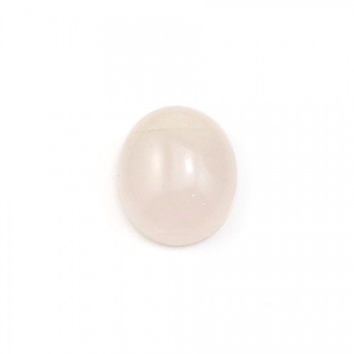 Cabochon Rose Quartz Flat-oval 6x8mm x 10pcs