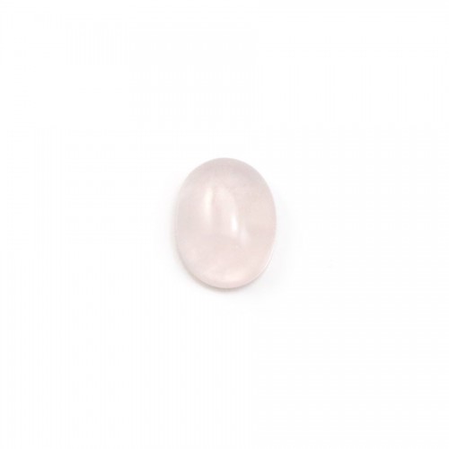 Cabochon Rose Quartz Flat-oval 6x8mm x 10pcs