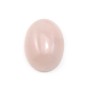 Cabochon Quartz Rose Ovale 13x18mm x 2pcs