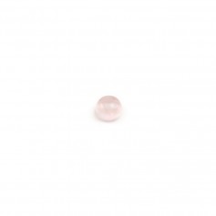 Cabochon Quartz Rose Rond-plat 3mm x 6pcs