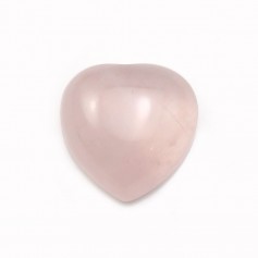 Cabochon de quartz rose, en forme de coeur, 12mm x 4pcs