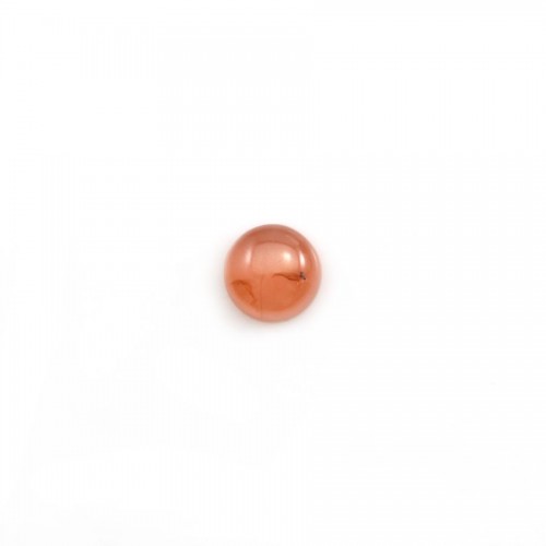 Cabochon de rhodochrosite de forme ronde 5mm x 2pcs