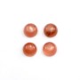 Cabochon de rhodochrosite de forme ronde 6mm x 2pcs
