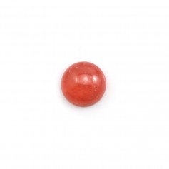 Cabochon de rhodochrosite rose, de forme ronde, et de taille 11mm x 1pc