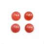 Cabochon de rhodochrosite rose, de forme ronde, et de taille 11mm x 1pc
