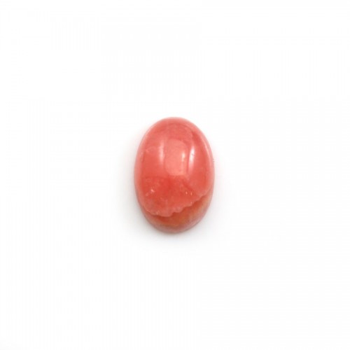 Cabochon de rhodochrosite rose, de forme ovale, et de taille 7x12mm x 1pc
