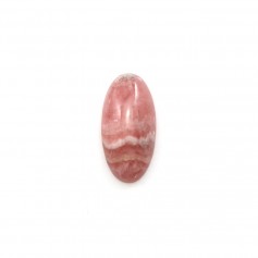 Cabochon de rhodochrosite rose, de forme ovale, et de taille 7x14mm x 1pc