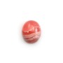 Cabochon de rhodochrosite rose, de forme ovale, et de taille 9x11mm x 1pc