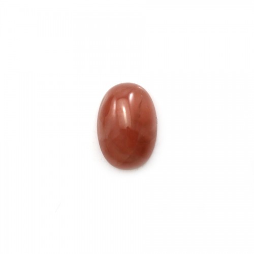Pink rhodochrosite cabochon, in oval shape, in size of 9x12mm x 1pc