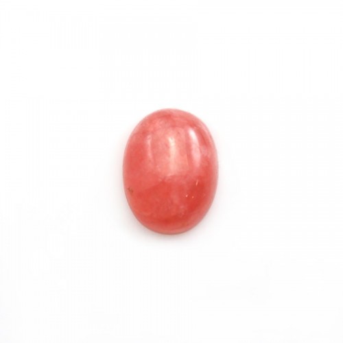 Cabochon de rhodochrosite de forme ovale 10x13mm x 1pc