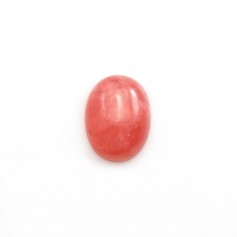 Cabochon de rhodochrosite de forme ovale 10x13mm x 1pc