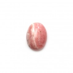 Cabochon de rhodochrosite de forme ovale 10x14mm x 1pc