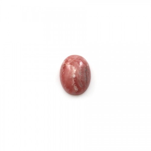 Cabochon de rhodochrosite de forme ovale 11x13mm x 1pc