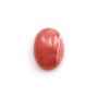 Cabochon de rhodochrosite rose, de forme ovale, et de taille 11x15mm x 1pc