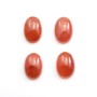 Cabochon de rhodochrosite de forme ovale 11x16mm x 1pc