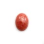 Cabochon de rhodochrosite rose, de forme ovale, et de taille 13x17mm x 1pc