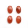 Cabochon de rhodochrosite de forme ovale 8x12mm x 1pc
