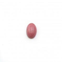 Cabochon de rhodonite rose, de forme ovale, et de taille 4x6mm x 6pcs
